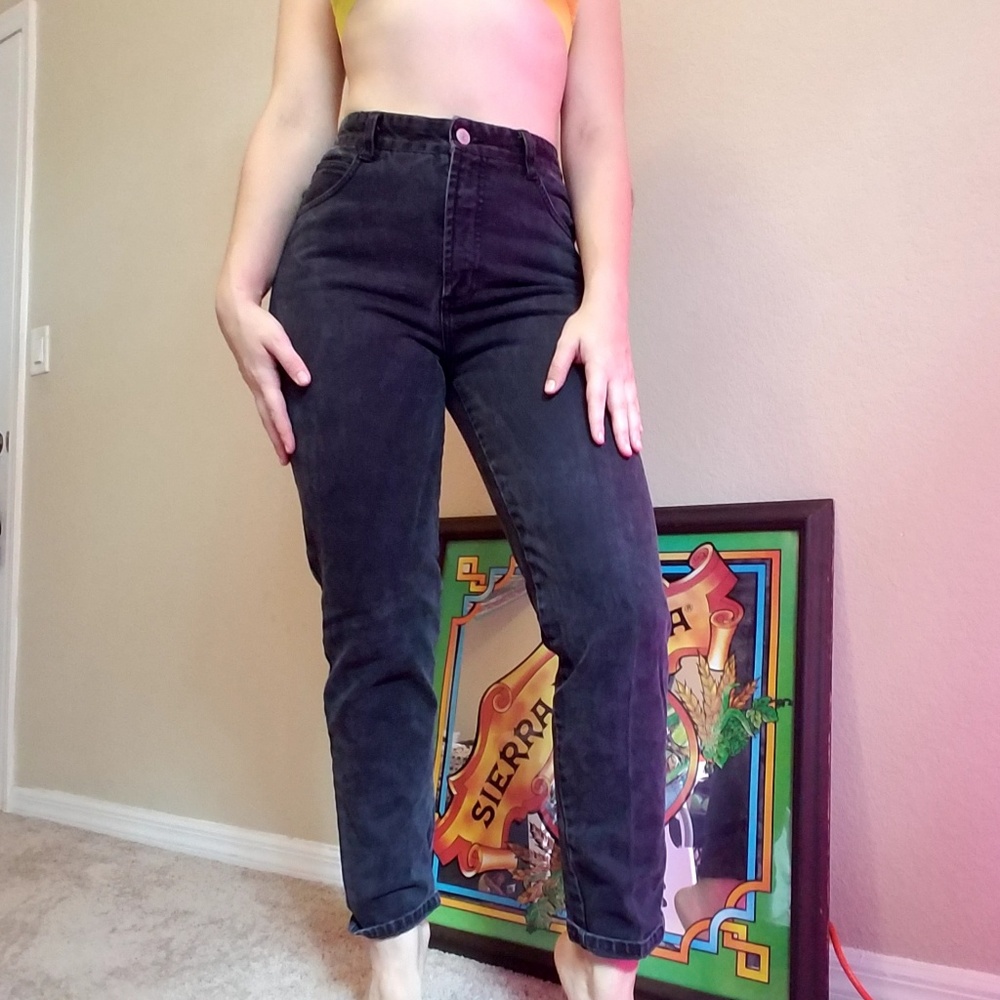 Vintage High Waisted Bongo Jeans Dark Wash